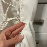 ZARA  White Eyelet Puff Sleeve Mini Dress Photo 6