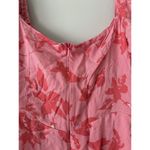 Mika & Gala  Pink Floral Ruffle Mini Dress Size Small Preppy Summer Vacation Photo 7