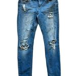 Wax Jean Womens  Disttessed Butt I Love You Skinny Jeans - Sz 7 Photo 0