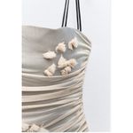 ZARA  3D Floral Tulle Dress NEW Photo 2