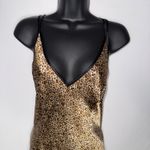 Leopard Print y2k‎ Double Strap Silky Chemise Slip Dress Lingerie Size M Photo 5