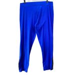 Aerie  Fit Workout Tights Womens XL Blue Zip Ankle High Rise Compression Pants Photo 2