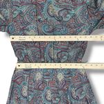 Vintage J.G. Hook Paisley Pleated Skirt Mock Neck Maxi Dress Green Multi 4 Photo 11