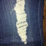 Bebe distressed shimmery patch size 27 skinny jeans Photo 1