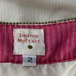 Lauren Moffatt Vintage 90’s Women’s Size 2 Blue Pink Cream Silk Babydoll Dress Photo 6