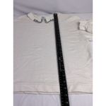 ZARA Embellished Collar Sweatshirt Ivory Pullover Long Sleeve Holiday Party LG Photo 4