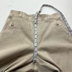 Spanx  Tan Khaki Wide Leg Womens Size Medium Button-Detail Pants Pull-On *FLAW Photo 10