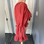 Hint of Blush  Crop Peasant Flare Ruffle‎ Sleeve Boho Top Photo 2