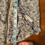 Lucky Brand Women’s Moto Fringe Sweater Jacket Blue White Gold Size Small Photo 8