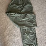 Aerie Green Wide Leg Pants with Elastic Waistband Photo 2