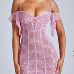 Oh Polly NWT  sexy pink lace mini dress, size 6 Photo 0