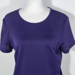 Under Armour  Purple Activewear Top Size Medium UA Purple Fitted Athletic Tee Photo 1