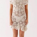 Peppermayo Exclusive - Sunnyside Crochet Mini Dress - Ivory Photo 2