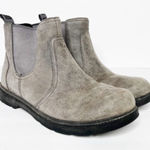UGG  Bolden Grey Suede Chelsea Boots Size 6 Women’s Photo 0