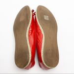 Elie Tahari Jacey Espadrille Red Orange Bow Flats Photo 4