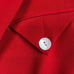 Neiman Marcus Vintage 80s  Red Silk Blazer Jacket Women's Size 10 Single Breasted Photo 11