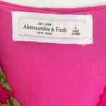 Abercrombie & Fitch Floral Pink Mini Ruffle Dress Large Photo 5