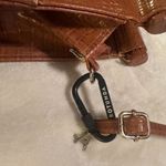 BEIS  Crossbody Tan Brown Cognac Faux Croc Crossbody Purse Bag With Trolly Sleeve Photo 2