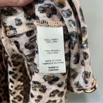 Rebecca Taylor Leopard Print Short Sleeve Dress 100% Linen Size Large Photo 7