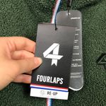 NWT FOURLAPS Women’s Green White Reversible Polar Quilted Sherpa Jacket Photo 6