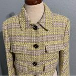 ZARA  New Bloggers Fav Luxury Cropped Textured Lapel Collar Long Sleeves Size M Photo 5