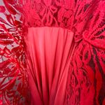 Xhilaration  Coral Pink Sleeveless Lined Lace Dress Women’s Size Large Photo 3