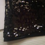 August Silk  Knits women’s black lined sequined fancy t-shirt, size medium Photo 1