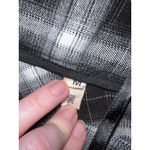 Women's Mini Black & White Plaid Skater Skirt M Size M Photo 3