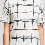 Tory Burch 100% Linen Grid Tee Photo 0