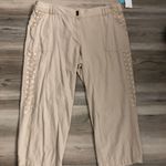 Kate & Sam, size 14, linen capri pants, NWT, waist is 18, length is 21 Tan Photo 0