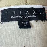 Trixxi  Dress Size Small White Dress Floral Mini A-line Ruffle Bottom Short Photo 6