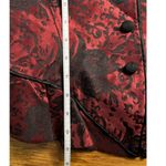 Emanuel Ungaro brocade red and black floral blazer Vintage Size 4 Photo 5