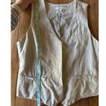 Madewell Linen Beige Vest Size 2 Photo 5