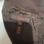 Escada side ruched wool blend cap sleeve dark brown/black dress size EU36 or S Brown Photo 4