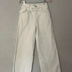 Closed Denim x-press cream high waisted wide leg belted stitch crease jeans 23 Photo 5