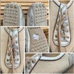 Car Shoe The Original  Cream Fabric Material w/ Silver Leather Accents Sneakers Photo 6
