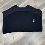 Thalia Sodi Sheer Shoulder Draped Batwing Sleeve Shirt Black Large Photo 11