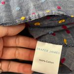 Draper James  Embroidered Dot Chambray Wrap Top Photo 4