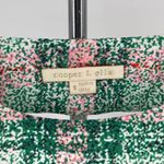 Cooper and Ella Pink Green Plaid Print Back Cutout Short Sleeve Dress size Small Photo 8