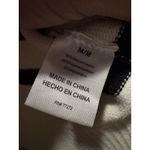 French Connection  Essentials White and Black Striped Pullover Sweater Medium Photo 3