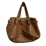 J&M Davidson shoulder tote soft Leather gold hardware Bag purse adjustable Tan Photo 13