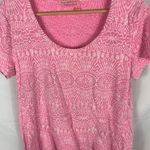 Fresh Produce  Light Pink Ocean Beach Print Hi Lo Tshirt Size Medium Photo 1