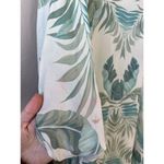 Vacances Beach Swim Coverup Palm Leaf 100% Silk Cream Caftan kimono resortwear Blue Size undefined Photo 11