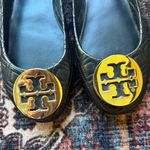 Tory Burch black quilted round toe flats Minnie travel slip on shoes Photo 1
