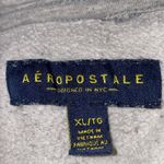 Aeropostale  hoodie graphic sweatshirt long sleeve pouch pocket gray navy size XL Photo 4