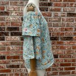 Anthropologie  LAIA Pastel Green Floral Off-Shoulder Top / L / EUC Photo 7