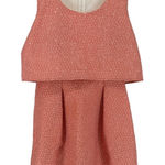 ERIN Erin Fetherston for Anthropologie Coral Cropped Look Tiered Dress size 6 Orange Photo 0