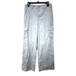 BP  Cargo Pants Twill Fabric Wide Leg Multiple Pockets Light Blue W Medium NWOT Photo 1