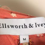 Ellsworth & Ivey Lucy Dress Coral Floral Linen Size M Photo 9