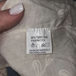 Micas ✨ Knot Front Knit Embroidered Tube Sz XS Top Beige✨ Photo 8